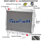 3 Row Aluminum Radiator Fits Caterpillar Mitsubishi Mcfa Fitklift  9360100100