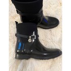Nwot Michael Kors Black Waterproof Mid Ankle Glossy Boots  6