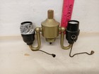 Vintage Table Lamp Double Light Socket Ornate Brass Tone Lamp Parts