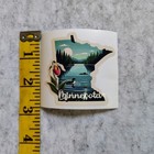 Minnesota State Shape Sticker Loon Lake Nature Vinyl Decals 3  Pack Of 3