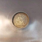1871-p  H10c Liberty Seated Half Dime  Ncs Au Details Improperly Cleaned