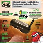 Solar Bluetooth Speaker Wireless Portable Power Stereo Bass Usb Sd Fm Radio Loud
