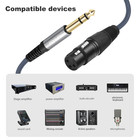 2 Pack 1 4 Trs Male To 3pin Xlr Female Microphone Cable 6 35mm Trs To Xlr Female