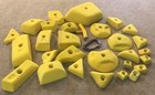 28 Yellow Rock Climbing Holds  Standard Bolt-on  Mix Of Grips Shapes   Style