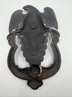 Vintage Cast Iron Eagle Door Knocker Patriotic Americana 389b f Heavy Ornate