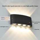 Modern Led Wall Sconce Up Down Light Indoor Outdoor Lamp Black white