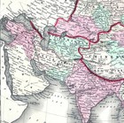 1860 Johnson Map Asia China Tibet Japan India Arabia Persia Siam Malasia Korea