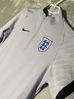 Nike Dri-fit  England National Team Drill Top Mens Medium M  1 4 Zip Track Shirt