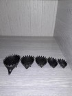  1 Vintage Set Of 5 Nesting Hedgehog Ashtray Metal Figurines Walter Bosse Style