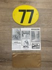 Vintage Webco Motorcycle Collectables  Front Numberplate  Mxl Boot Broshure