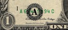 1985  1 Federal Reserve Note District Overprint Misaligned Error Pmg 35  aac 