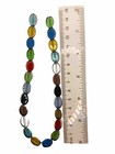 Flat Oval Czech Glass Fire Polished Beads Qty 24
