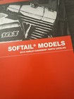 Harley Davidson Motorcycle P n 99455-16 2016 Softail Parts Catalog