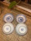 Set Of 4 Chinese Antique Jingdezhen Porcelain Bowls 3 8    Translucent Rice Grain
