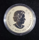 2015 Canada Silver Maple Leaf- Red  Incuse  Proof Coin