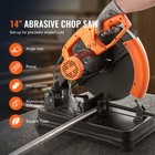 Abrasive Chop Saw 14in Mitering Chop Saw For Cutting Metal 45   Angle Cuts