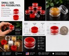 500 Bulk 5ml Concentrate Jars Silicone Lined - Empty Wax Balm Sample Containers
