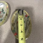 Set Of Two Small Vintage Art Glass Ashtrays