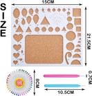 1 Set Of Paper Quilling Template Board Quilling Mould With 2pcs Quilling Slotted