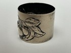 Antique Wmf Silver Plated Napkin Ring Jugendstil Relief Cherries  I o Ox Mark