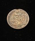 1883 Seated Liberty Dime Love Token Jjk Scissors-blade