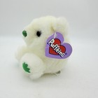 Vintage Puffkins Patty White Clover Bear 4 1 2  Swibco Plush Stuffed Animal New