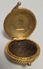 Vintage Estee Lauder Faux Turquoise Solid Youth Dew Perfume Compact Half Full