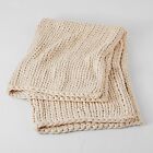 50 x70  Oversized Solid Bed Throw Natural - Casaluna