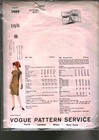 1489 Vintage Vogue Sewing Pattern Misses 1960s One Piece Dress Molyneux Uncut 14