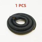 80cm Realistic Black Rubber Fake Snake Halloween Garden Prank Scary Prop Toy