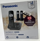 Panasonic Kx-tge633 Expandable Cordless Phone With Digital Answering 3 Handsets