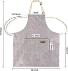 2 Pack Apron  Cooking Kitchen Aprons  Adjustable Bib Apron With 2 Pockets    