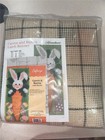 Herrschners Craftways Carrot   Bunny Latch Hook Banner Kit Craft 11 x28  New