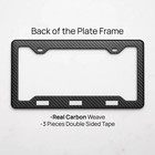 Porsche 100  Real Carbon Fiber License Plate Frame