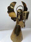 Vintage Brass Angel Candle Holder Large 18    Christmas