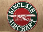 Sinclair Aircraft Vintage Style Sign Garage Round Gasoline Oil Gasoline Gas
