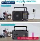 Retro 4-band Am fm sw Portable Radio With Usb Power And Rechargeable Battery