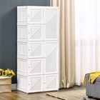 Portable Wardrobe Closet folding Bedroom Armoire clothes Storage Organizer
