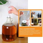 Fastrack 1 Gallon Glass Jug With Black Polyseal Cap  6 5 1 Gallon  Clear