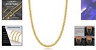Men s 18k Gold-plated Cuban Link Chain - Stylish  Non-tarnish   Gift Ready