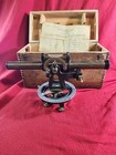 Vintage Antique Survey Transit Telescope field Level  Brass steel Original Box