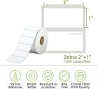 2  X 1  Thermal Perforated Labels Adhesive Sticker Fit For Rollo zebra 1300 roll
