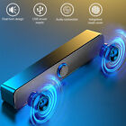 Computer Speakers Stereo Bass Sound Bar 3 5mm   Usb Subwoofer For Desktop Pc