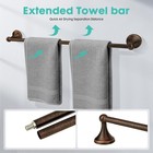 Antique 4 Piece Bathroom Hardware Accessories Set Oil Rubbed Bronze 24 Inch T   