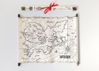 Zothique Map Clark Ashton Smith Map  Zothique Cycle On Handmade Scroll