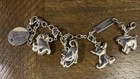 Euc Webkinz Charm Bracelet 5 Charms Duck Unicorn Dog Monkey Pig
