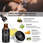 Male God Beard Grooming Kit For Men s Care  Natural Ingredients  Gifts