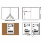 2000 Shipping Labels Half Sheet 8 5  X 5 5  Rounded Corner Labels Self Adhesive