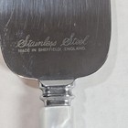 Vtg Cake Knife Server Set Sheffield England Stainless Pearl White Bridal Wedding