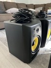 Krk Rokit 8 8  Powered Studio Monitor  pair    Krk S10 4 Subwoofer   Stands Only